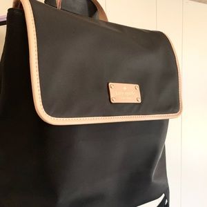 Kate Spade Black and Tan Backpack